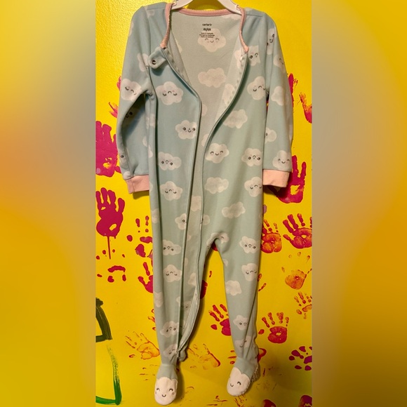 Carter’s Unisex Blue/Pink Fleece Cloud Sleeper 4T - Picture 8 of 8